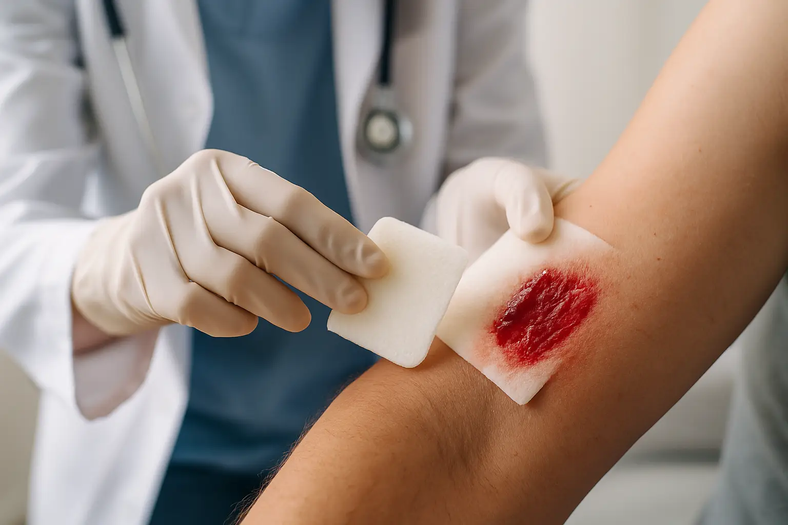 Alginato para sangramento: quando usar na ferida