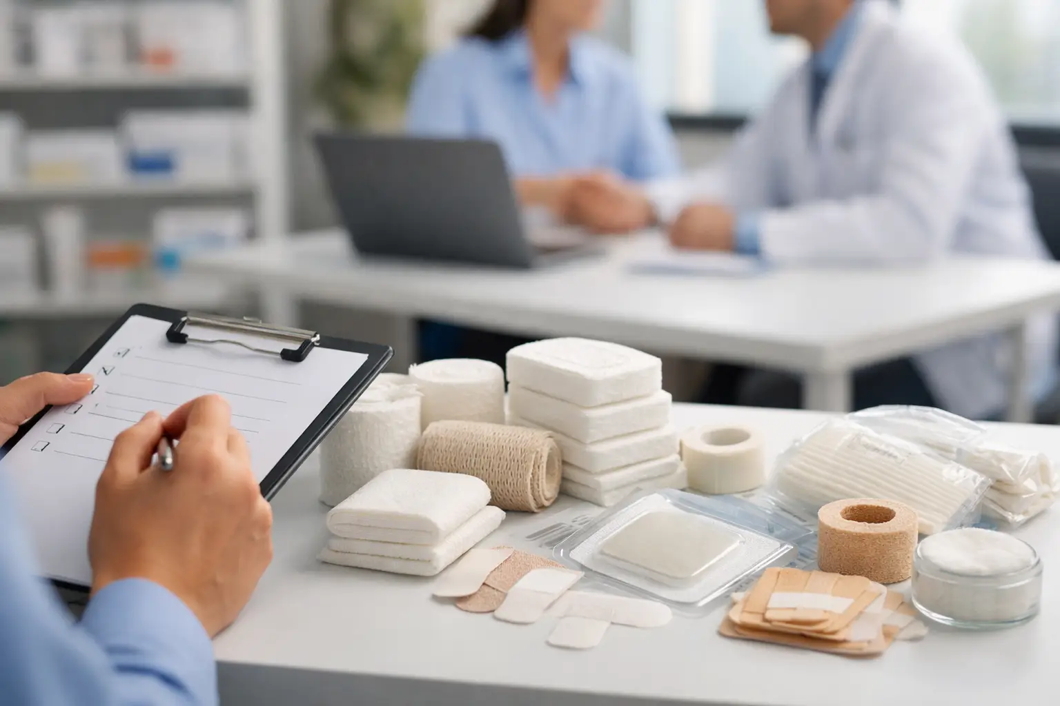 Como avaliar um distribuidor de curativos