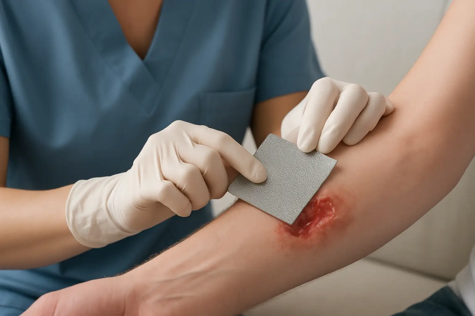 Curativo com prata em ferida infectada: quando usar