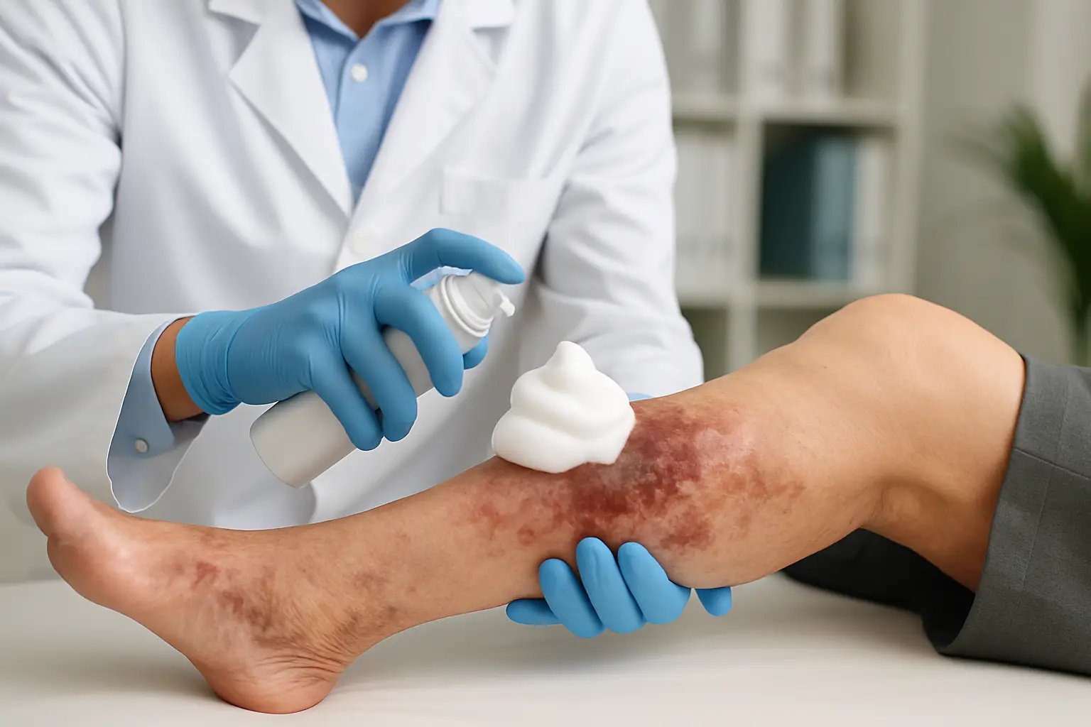 Espuma na úlcera venosa: quando vale a pena