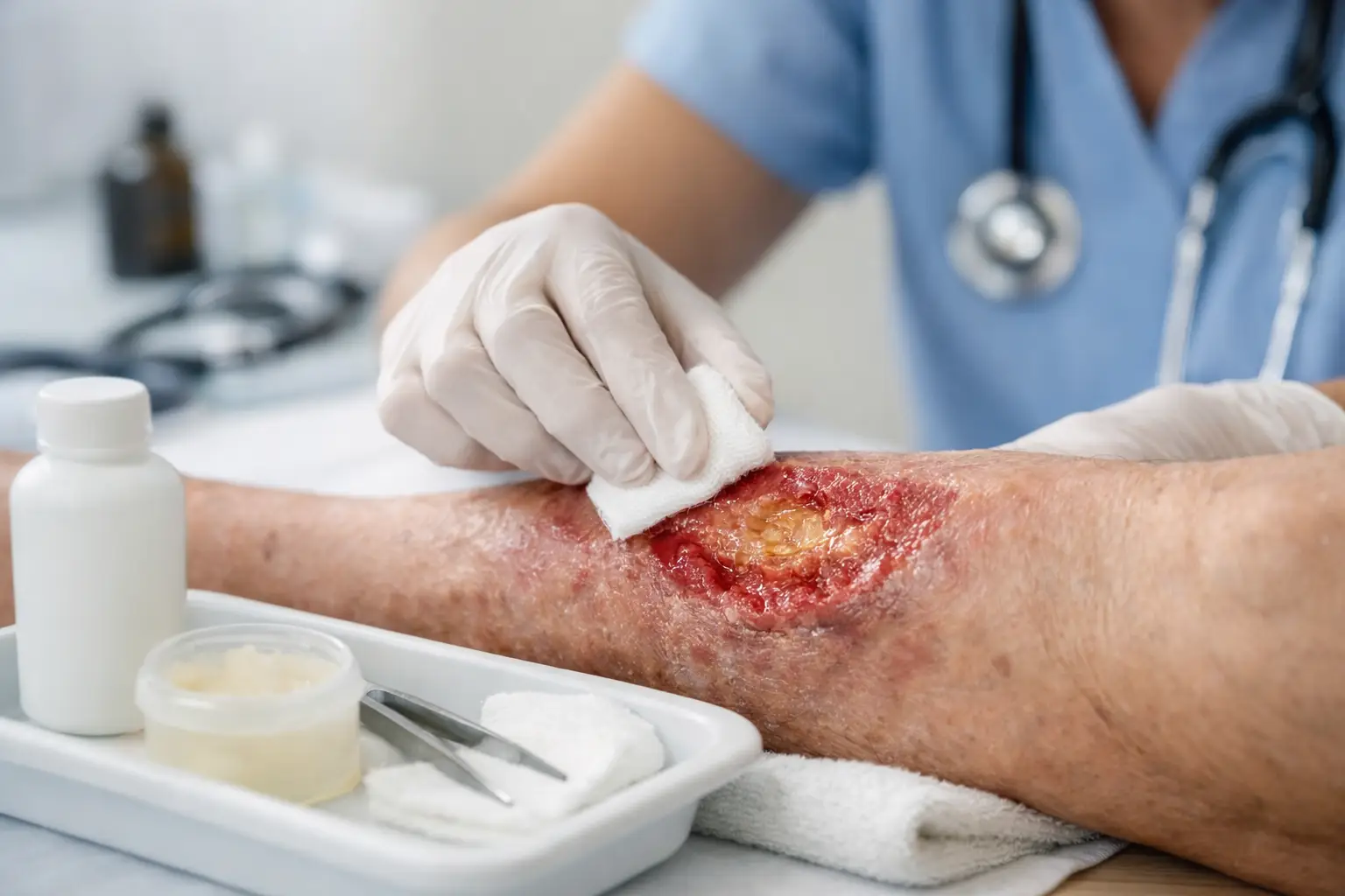 Exsudato em feridas crônicas: como manejar