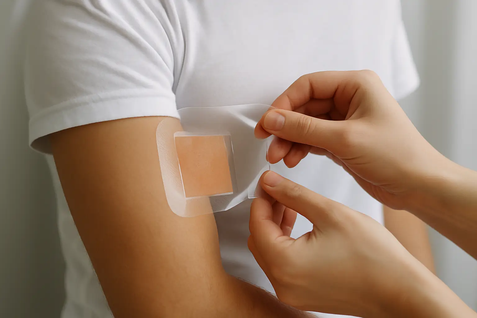 Filme transparente no curativo: como usar